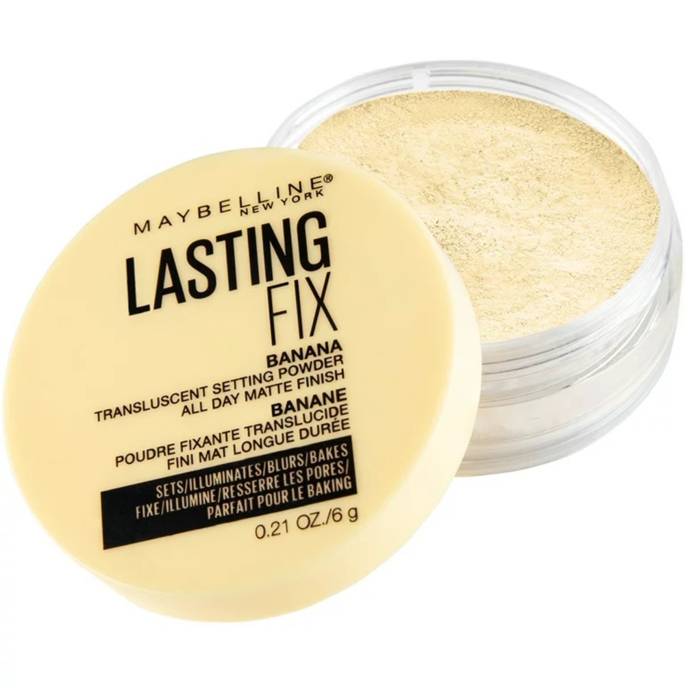 Maybelline Lasting Fix Banana Powder, Loose Setting Powder Makeup, Banana